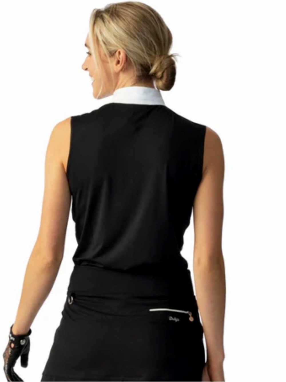 DAILY SPORT Veriane Black Sleeveless Golf Polo Women’s Size XL - Picture 2 of 10